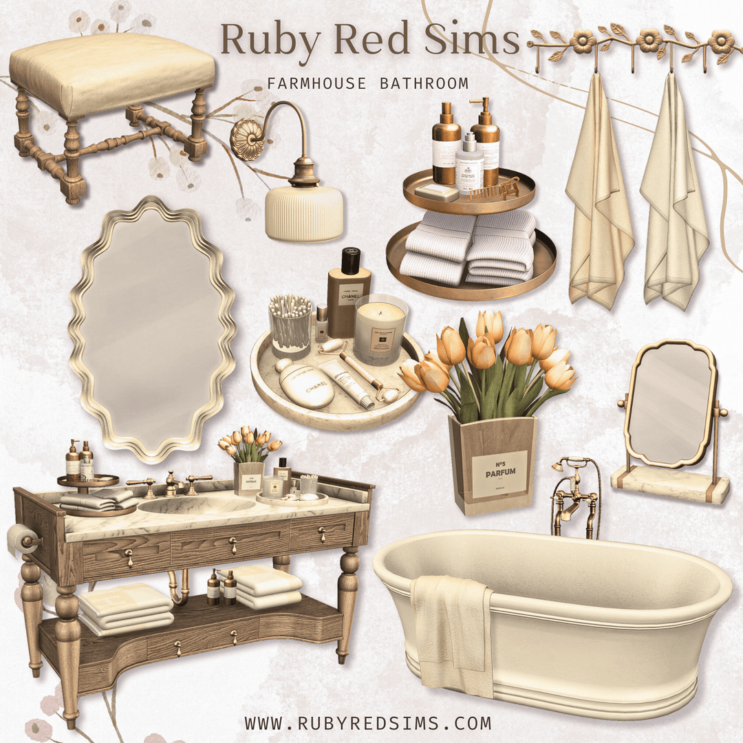 Скриншот мода Ванная комната Farmhouse Bathroom